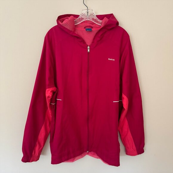 Reebok Pink Lightweight Wind Breaker Jacket 2XL - Picture 1 of 4